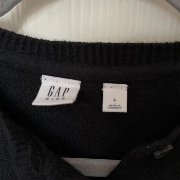 Gap kids black cardigan size large - Picture 2 of 3